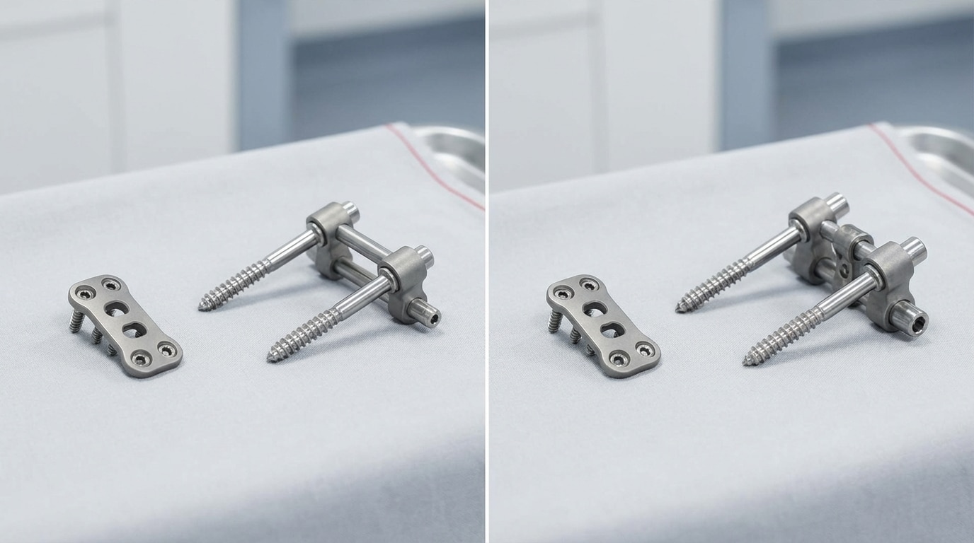 Cervical spine plate versus lumbar pedicle screw system comparison