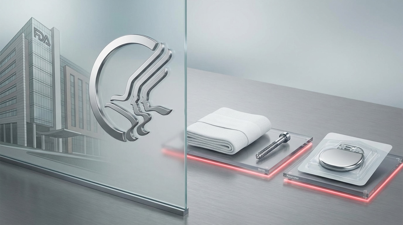 FDA medical device classification system with devices by regulatory class