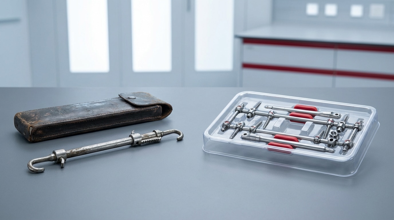 Evolution of spine surgery from Harrington rod to modern pedicle screws